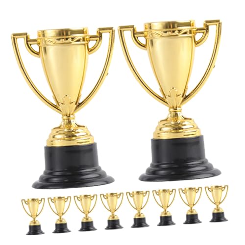 Supvox 50 Stück Trophäenspielzeug Aus Kunststoff Trophäen Für Trophäe Für Neuheit Trophäe Mini-trophäenpreise Feier Groß Blau Klein Party Plastik Golden Wiederverwendbar von Supvox