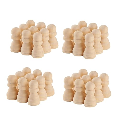 Supvox 50 Stück Unbemalte Holzschachfiguren zum DIY Kreatives Bastelspielzeug für Schachspiel Holzspielzeug Kreativität und Handfertigkeit Supvox 50 Stück Unbemalte Holzschachfiguren zum DIY Kreatives Bastelspielzeug für Schachspiel Holzspielzeug Kreativität und Handfertigkeit von Supvox
