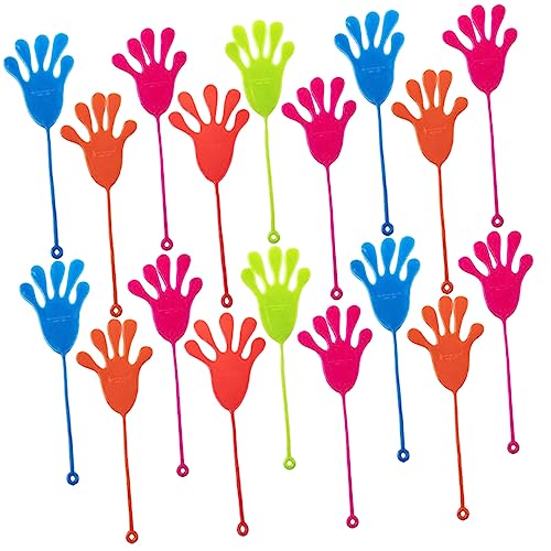 Supvox 50 Stück Wand Kletterpalme klebrige Handspielzeuge für Streiche dehnbare Hände dehnbare klebrige hände klebriges Fingerspielzeug Kinderspielzeug Plastik Zufällige Farbe von Supvox