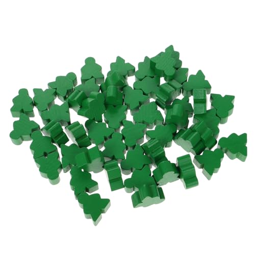 Supvox 50 Stücke Stücke Fliegen Schach Lebkuchen Mann Handwerk Bord Spiel Zubehör Holz Grün Supvox 50 Stücke Stücke Fliegen Schach Lebkuchen Mann Handwerk Bord Spiel Zubehör Holz Grün von Supvox