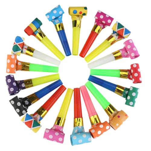 Supvox 50Stücke Lustige Partypfeifen für Kindergeburtstag Interaktive Geräuschmacher für Geburtstagsfeiern Kreative Spielzeuge für Partys und Feste für Familienaktivitäten von Supvox
