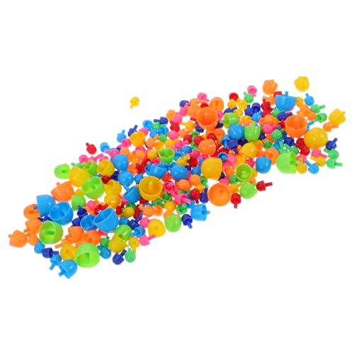 Supvox 592 Stücke Feinmotorik-Spielzeug Pilz-Puzzle Steckbrett-Spielzeug Lernbausteine Für Junge Mädchen Nägel DIY Steckpuzzle Bildung Puzzle Spiele von Supvox