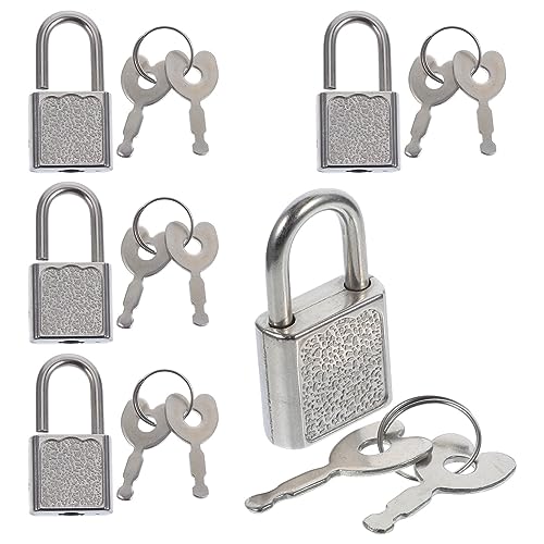 Supvox 5Er-Set-Box Mini -Vorhängeschloss abschließbar klein Schließfach Schlösser Code Schatz sperren Schlossschlüssel im antiken Stil Kunststoffschloss Plastik Supvox 5Er-Set-Box Mini -Vorhängeschloss abschließbar klein Schließfach Schlösser Code Schatz sperren Schlossschlüssel im antiken Stil Kunststoffschloss Plastik von Supvox