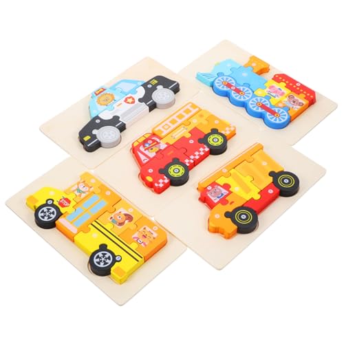 Supvox 5Sätze Holz Puzzle Für Lernspielzeug Mit Bunten Formen Und Farben Fördert Praktische Fähigkeiten Und Kreativität Für Jahre Bus LKW Und Zug Supvox 5Sätze Holz Puzzle Für Lernspielzeug Mit Bunten Formen Und Farben Fördert Praktische Fähigkeiten Und Kreativität Für Jahre Bus LKW Und Zug von Supvox