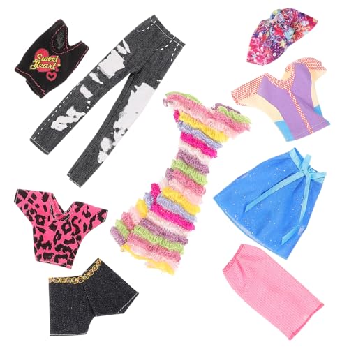 Supvox 5Sätze Kleines Puppenkleidungsset Teiliges Outfit Für Puppen Designs Bequemes Material Einfach Anzuziehen Für Puppenhaus Dekorationen Supvox 5Sätze Kleines Puppenkleidungsset Teiliges Outfit Für Puppen Designs Bequemes Material Einfach Anzuziehen Für Puppenhaus Dekorationen von Supvox