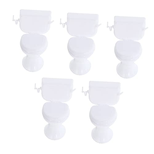 Supvox 5Stücke Badezimmer Puppenhaus Toilette Realistische Weiße Töpfchen Dekoration Für Puppenhaus Zubehör Für Kreative Rollenspiele Supvox 5Stücke Badezimmer Puppenhaus Toilette Realistische Weiße Töpfchen Dekoration Für Puppenhaus Zubehör Für Kreative Rollenspiele von Supvox