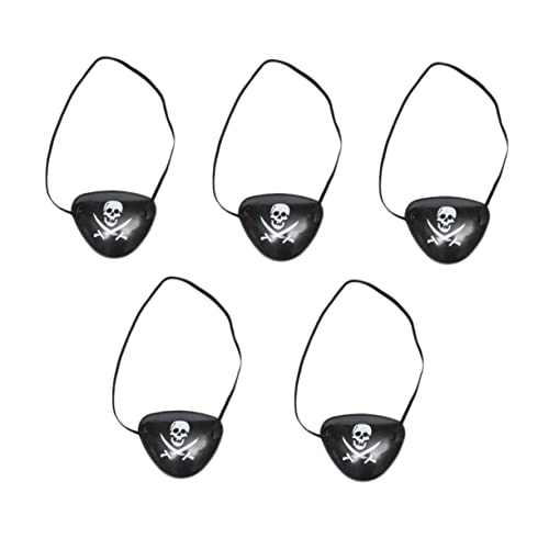 Supvox 5Stücke Piraten Augenklappen für Verstellbare Augenmaske für Halloween Karneval Kostümparty und Cosplay Leichtes Design für Angenehmes und Kreatives Auftreten Supvox 5Stücke Piraten Augenklappen für Verstellbare Augenmaske für Halloween Karneval Kostümparty und Cosplay Leichtes Design für Angenehmes und Kreatives Auftreten von Supvox