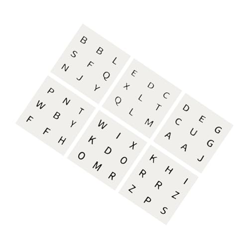Supvox 6 Bögen Würfel Hilfszubehöraufkleber Würfel Für Sehbehinderte Würfelaufkleber Für Sehbehinderte Ältere Menschen Konvexer Puzzle Würfelaufkleber Würfelaufkleber Mit Großem Aufdruck von Supvox