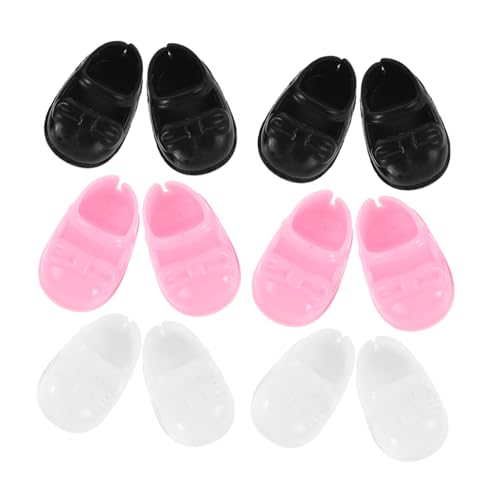 Supvox 6 Paar Kleiner Puppenschuhe Flache Kunststoffschuhe für Mädchenpuppen Puppenzubehör Miniaturschuhe für Puppenhaus Dekoration Charmantes Design Supvox 6 Paar Kleiner Puppenschuhe Flache Kunststoffschuhe für Mädchenpuppen Puppenzubehör Miniaturschuhe für Puppenhaus Dekoration Charmantes Design von Supvox