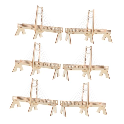 Supvox 6sätze DIY-brückenbasteln Für Junge Mädchen Holzspielzeug Zum Zusammenbauen Von Architektur Handgefertigtes Gebäude Spielzeug Für Wissenschaftliche Experimente Für Jungen Supvox 6sätze DIY-brückenbasteln Für Junge Mädchen Holzspielzeug Zum Zusammenbauen Von Architektur Handgefertigtes Gebäude Spielzeug Für Wissenschaftliche Experimente Für Jungen von Supvox