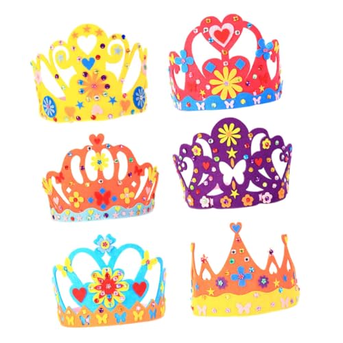 Supvox 6 Sätze Kinderkronenhut Material für Kindergeburtstagskronen Geburtstagskronen für Junge Krone geschirrset Kits Krone Geburtstagskronenhut-Requisiten Nicht gewebt Supvox 6 Sätze Kinderkronenhut Material für Kindergeburtstagskronen Geburtstagskronen für Junge Krone geschirrset Kits Krone Geburtstagskronenhut-Requisiten Nicht gewebt von Supvox