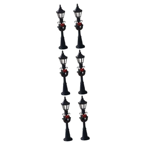 Supvox 6 Stck Miniatur Straßenlaternen Modell Schwarze Miniatur Garten Dekoration Leichte Puppenhaus Ornaments für DIY Landschaftspfad Handwerkskunst Kompakt und Dekorativ Supvox 6 Stck Miniatur Straßenlaternen Modell Schwarze Miniatur Garten Dekoration Leichte Puppenhaus Ornaments für DIY Landschaftspfad Handwerkskunst Kompakt und Dekorativ von Supvox