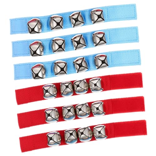 Supvox 6 Stck. Handgelenk Glockenspielzeug Kinderglockenspielzeug Handgelenkglocken für Kindermusikinstrumente Handgelenksglocken für Kleinkinder Handglocke für Eisen von Supvox