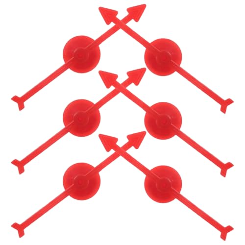 Supvox 6 Stück Digitales Plattenspieler - für Brettspiel rotierende Pfeile verlosen Schnecke Rad Desktop-Pfeilspielzeug Spielpfeile aus Kunststoff Spielzeiger Abs von Supvox