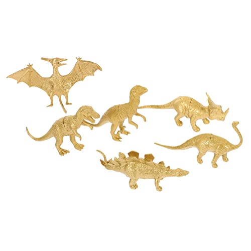Supvox 6 Stück Dinosaurier-Modell-Ornamente golden Dinosaurierspielzeug Mädchen Kindersimulation Dinosaurier realistische lehrmittel Dinosaurier Handwerk Plastik Supvox 6 Stück Dinosaurier-Modell-Ornamente golden Dinosaurierspielzeug Mädchen Kindersimulation Dinosaurier realistische lehrmittel Dinosaurier Handwerk Plastik von Supvox