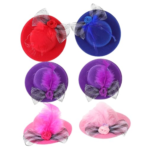 Supvox 6 Stück -Dressinghut Fälschung Party Puppenkleid Hut winzig Dolls Fancy Hut Miniatur-Mini-Hüte kleine Hüte zum Basteln Ausgefallener Hut für Puppen Miniaturhüte Stoff Supvox 6 Stück -Dressinghut Fälschung Party Puppenkleid Hut winzig Dolls Fancy Hut Miniatur-Mini-Hüte kleine Hüte zum Basteln Ausgefallener Hut für Puppen Miniaturhüte Stoff von Supvox