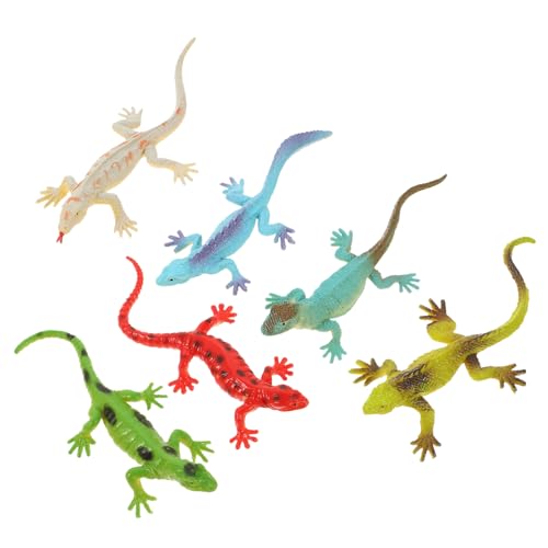 Supvox 6 Stück Echsenspielzeugset kinderspielzeug Reptilientierfigur Simulations-Eidechsenfiguren Eidechsendekoration für Simulation Tierfigur Plastik Supvox 6 Stück Echsenspielzeugset kinderspielzeug Reptilientierfigur Simulations-Eidechsenfiguren Eidechsendekoration für Simulation Tierfigur Plastik von Supvox
