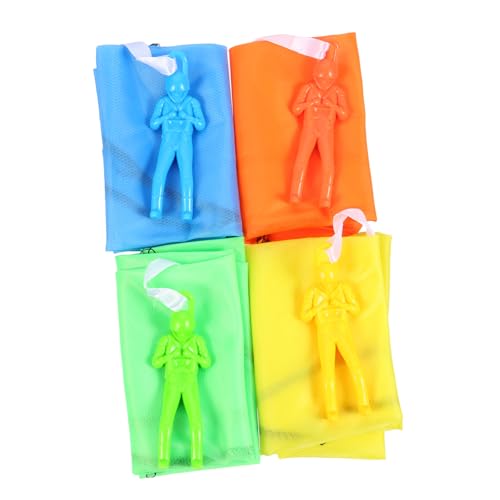 Supvox 6 Stück Fallschirm Mini-Fallschirm Fallschirme Für Fliegerspielzeug Für Kinderspielzeug Fallschirm Fallschirmspielzeug Für Polyestertuch von Supvox