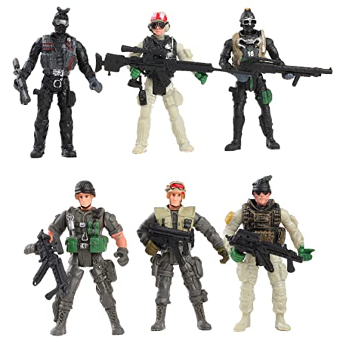 Supvox 6 Stück Flexible Soldaten Modellspielzeug Set Biegsame Figuren für Militärspiele Sicher aus Geeignet für Cosplay und Partys Supvox 6 Stück Flexible Soldaten Modellspielzeug Set Biegsame Figuren für Militärspiele Sicher aus Geeignet für Cosplay und Partys von Supvox