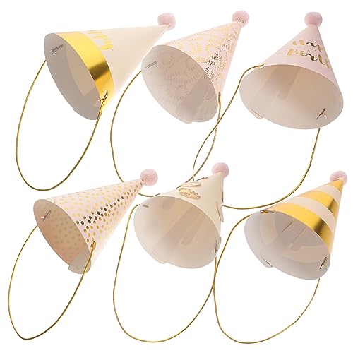 Supvox 6 Stück Geburtstagshut Hut für Kinderkostüme Farben Mützen für Geburtstagsfeiern bunt Kronen Geburtstagsmütze Partyhüte für Kindermütze Kindergeburtstagsmützen Papier Supvox 6 Stück Geburtstagshut Hut für Kinderkostüme Farben Mützen für Geburtstagsfeiern bunt Kronen Geburtstagsmütze Partyhüte für Kindermütze Kindergeburtstagsmützen Papier von Supvox