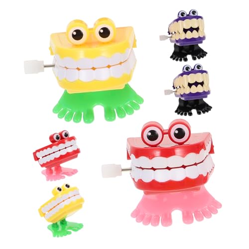 Supvox 6 Stück Halloween Aufziehzähne mit Augen Lustiges Wind-up für Erwachsene Witzige Bunte Hüpfende Zähne für Geburtstagsfeiern und Festtagsspaß Supvox 6 Stück Halloween Aufziehzähne mit Augen Lustiges Wind-up für Erwachsene Witzige Bunte Hüpfende Zähne für Geburtstagsfeiern und Festtagsspaß von Supvox