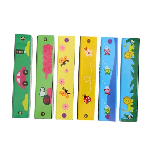 Supvox 6 Stück Harmonika Kleine Mundharmonika Kindermundharmonika Mundharmonikas Für Anfänger Mundharmonika Für Kleinkinder Mundharmonika Für Mundharmonika Für Anfänger von Supvox