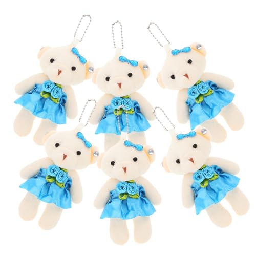 Supvox 6 Stück Hochzeitsbär- Winziges Bärendekor Mini-Bären- kleine Bären aufhängen Bärenspielzeug für DIY-Schlüsselanhänger tragen Bär Puppe Plüsch Blau Supvox 6 Stück Hochzeitsbär- Winziges Bärendekor Mini-Bären- kleine Bären aufhängen Bärenspielzeug für DIY-Schlüsselanhänger tragen Bär Puppe Plüsch Blau von Supvox