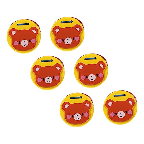 Supvox 6 Stück Kastagnetten Cartoon-kastagnette Orff-Instrument Kastagnette Hilfsmittel Für Den Musikalischen Unterricht Schlaginstrument Castanet - Hölzern Zufällige Farbe Supvox 6 Stück Kastagnetten Cartoon-kastagnette Orff-Instrument Kastagnette Hilfsmittel Für Den Musikalischen Unterricht Schlaginstrument Castanet - Hölzern Zufällige Farbe von Supvox