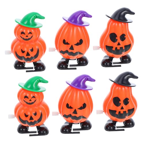 Supvox 6 Stück Kürbis Uhrwerkspielzeuge für Party Goodie Bag Füller für Halloween Feiern und Geburtstagsgeschenke Lustige Kürbis Gehspielzeuge von Supvox