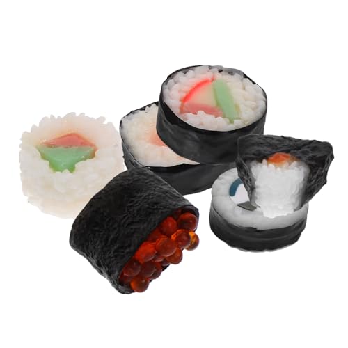 Supvox 6 Stück Lebensmittel-Requisiten zur Präsentation Sushi-Deko Sushi Sushi Attrappe Sushi-Fotografie Sushi simuliertes Essensdekor Essen vorgeben Essen PVC Supvox 6 Stück Lebensmittel-Requisiten zur Präsentation Sushi-Deko Sushi Sushi Attrappe Sushi-Fotografie Sushi simuliertes Essensdekor Essen vorgeben Essen PVC von Supvox