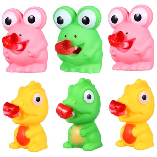 Supvox 6 Stück Lustige Frosch und Dinosaurier Figuren mit Herausstehenden Zungen TPR Material für Stressabbau Geeignet für Erwachsene Zufällige Farbe Zufällige Farbe von Supvox