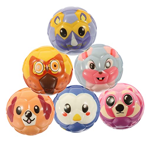 Supvox 6 Stück Mini Fußballspielzeug für PU Tiermuster Druck Entlastungs Innen und Außenspiele Geburtstagsfeiern und Handgelenktraining Supvox 6 Stück Mini Fußballspielzeug für PU Tiermuster Druck Entlastungs Innen und Außenspiele Geburtstagsfeiern und Handgelenktraining von Supvox