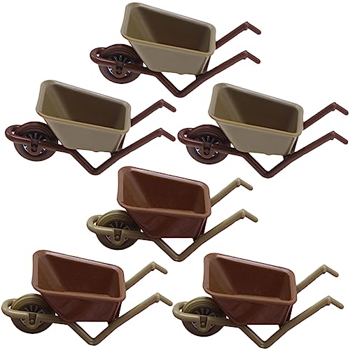Supvox 6 Stück Mini-Kunststoffwagen Schubkarren-Modellspielzeug Zubehör für den Puppenhausgarten für kinderspielzeug Miniatur-Schubkarre-Ornament Puppenhaus Schubkarre Supvox 6 Stück Mini-Kunststoffwagen Schubkarren-Modellspielzeug Zubehör für den Puppenhausgarten für kinderspielzeug Miniatur-Schubkarre-Ornament Puppenhaus Schubkarre von Supvox