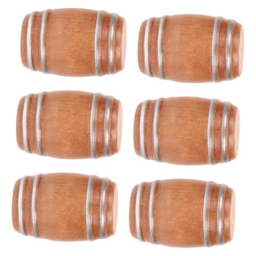 Supvox 6 Stück Miniatur Gurkenfass Modelle Aus Holz Puppenhaus Bierfass Miniatur Holzbehälter Hellbraune Mini Fassbehälter Supvox 6 Stück Miniatur Gurkenfass Modelle Aus Holz Puppenhaus Bierfass Miniatur Holzbehälter Hellbraune Mini Fassbehälter von Supvox
