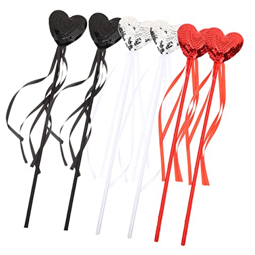 Supvox 6 Stück Paillettenliebe Stick Kleinkinder Fee Stöcke Zauberstab groß Kinderwand Glitzer Partydekorationen für Prinzessinnen Prinzessinnenstäbe als Partygeschenke Stoff Supvox 6 Stück Paillettenliebe Stick Kleinkinder Fee Stöcke Zauberstab groß Kinderwand Glitzer Partydekorationen für Prinzessinnen Prinzessinnenstäbe als Partygeschenke Stoff von Supvox