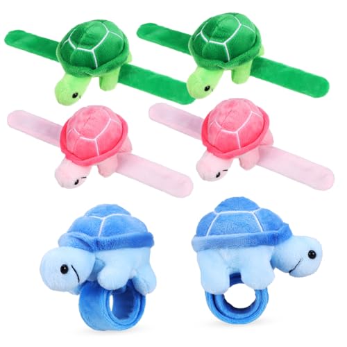 Supvox 6 Stück Plüschpuppen-sprengring Slap-armbänder Mit Meerestieren Schlagarmband Kuscheltiere Süße Slap-armbänder Animal-slap-armbänder Schlagarmbänder Für Party Pp Baumwolle von Supvox