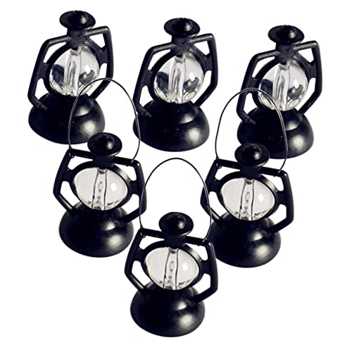 Supvox 6 Stück Puppenhaus-Miniatur-Essen-spielszene Kinderspielzeug Halloween -partyzubehör Weihnachtskerosinlampe Miniatur-petroleumlampendekor Hängendes Petroleumlampendekor Black Supvox 6 Stück Puppenhaus-Miniatur-Essen-spielszene Kinderspielzeug Halloween -partyzubehör Weihnachtskerosinlampe Miniatur-petroleumlampendekor Hängendes Petroleumlampendekor Black von Supvox