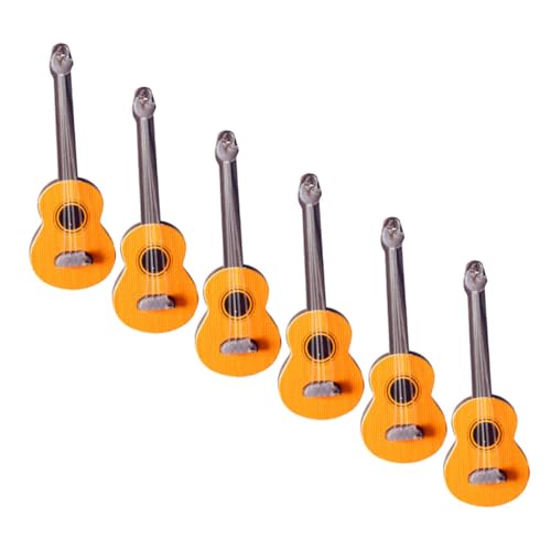 Supvox 6 Stück Puppenhausgitarren Mini Gitarrenfigur Display Musikinstrument Mini Miniaturmodell Mini Figur Mini Gitarrenspielzeug Miniatur Gitarrenmodell Kleine Supvox 6 Stück Puppenhausgitarren Mini Gitarrenfigur Display Musikinstrument Mini Miniaturmodell Mini Figur Mini Gitarrenspielzeug Miniatur Gitarrenmodell Kleine von Supvox