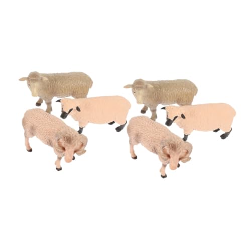 Supvox 6 Stück Realistische Bauernhoftiere für Lifelike Schaf für Lernspiele und Wohnraumdekoration von Supvox