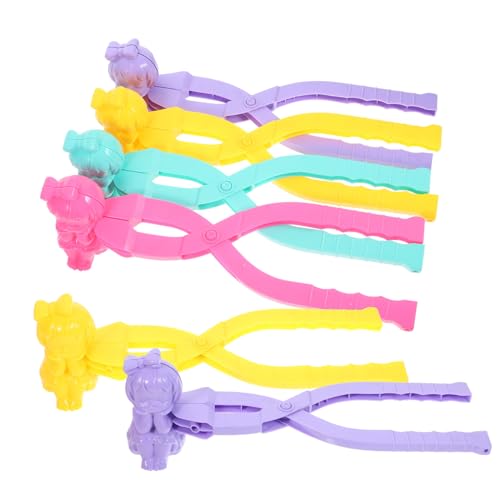 Supvox 6 Stück Schneeball -Clip - Schneeballhersteller Party Form Clips Schneespielzeug Drinnen Pulver Draußen Im Freien Schneeclip -Werkzeug Schneemann-Maker- Plastik von Supvox