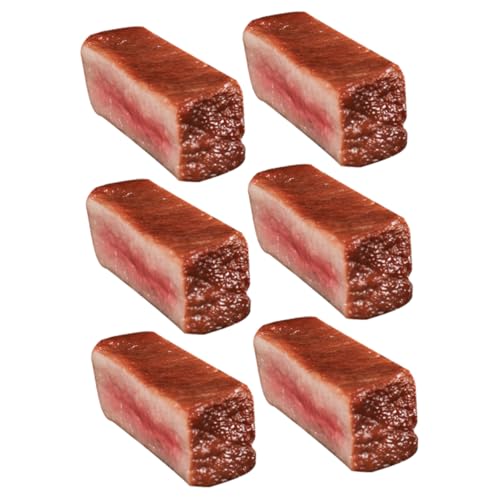 Supvox 6 Stück Steakspielzeug Gekochtes Gefälschtes Fleischmodell Mini Realistisches Steakmodell Fotografie Fleischmodell Requisite Für Gefälschtes Fleisch in Der Küche Fleischimitat PVC Supvox 6 Stück Steakspielzeug Gekochtes Gefälschtes Fleischmodell Mini Realistisches Steakmodell Fotografie Fleischmodell Requisite Für Gefälschtes Fleisch in Der Küche Fleischimitat PVC von Supvox