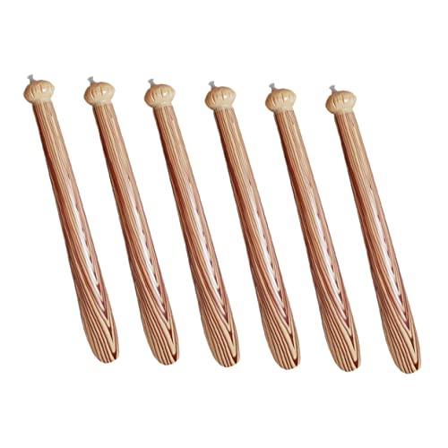 Supvox 6 Stück Teiliges Aufblasbares Baseballschläger mit Holzmaserung zum Aufblasen Leichte Party Deko für Outdoor Spaß und Geburtstagsfeiern von Supvox