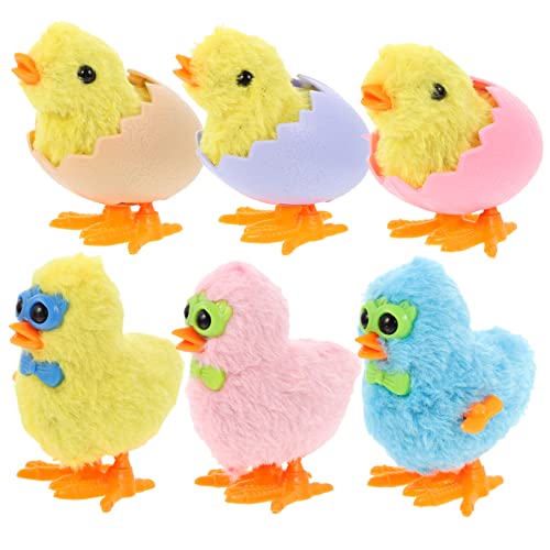 Supvox 6 Stück Teiliges Aufziehspielzeug Bunte Hühnchen Figuren Lustige Osterparty Mitgebsel für Kleine Wind Up Spielfiguren als Geschenkbeutel Füller Geeignet von Supvox