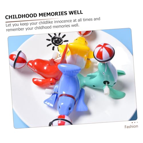 Supvox 6 Stück Teiliges Aufziehspielzeug Sea Lion Tiermodell Bunte Mechanische Uhrwerkspielzeuge für Sichere Glatte Oberfläche Geschenk und Dekoration Zufällige Farbe Zufällige Farbe von Supvox