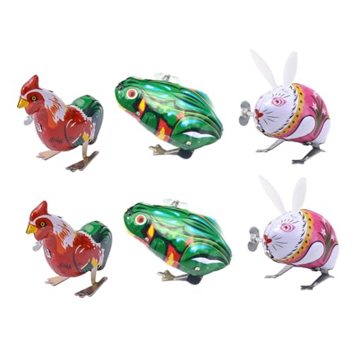 Supvox 6 Stück Teiliges Aufziehspielzeug Tiere Kreativ Lustig Frosch Hahn Hase Geschenk Lernspielzeug für Jungen Mädchen Vorstellungskraft und Kognition Supvox 6 Stück Teiliges Aufziehspielzeug Tiere Kreativ Lustig Frosch Hahn Hase Geschenk Lernspielzeug für Jungen Mädchen Vorstellungskraft und Kognition von Supvox