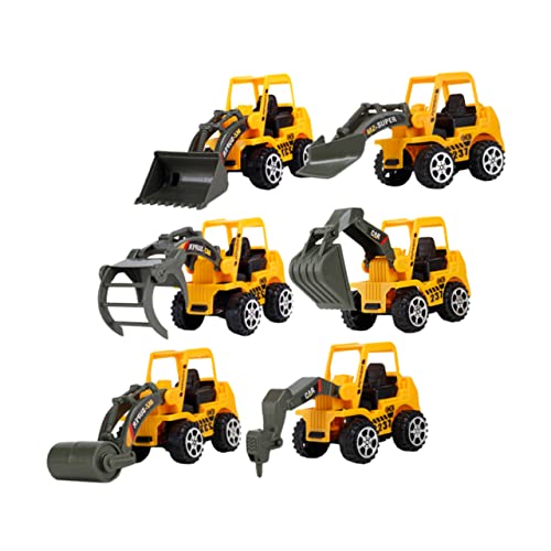Supvox 6 Stück Teiliges Baustellenfahrzeug Spielzeugset für Bagger LKW und Mehr Robustes Kunststoffmaterial für Kreatives und Lernen über Baufahrzeuge Tolles für Jungen Supvox 6 Stück Teiliges Baustellenfahrzeug Spielzeugset für Bagger LKW und Mehr Robustes Kunststoffmaterial für Kreatives und Lernen über Baufahrzeuge Tolles für Jungen von Supvox