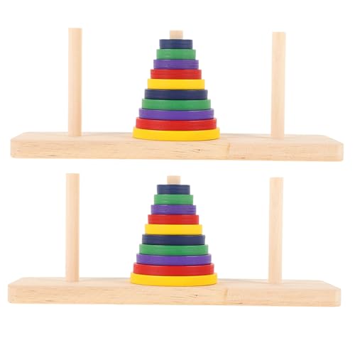 Supvox 6 Stück Teiliges Buntes Holz Denkspiel Tower of Hanoi Puzzle für Erwachsene und Intellektuelles Brettspiel mit Glatter Oberfläche Kreatives Logikspielzeug für DIY Party und Supvox 6 Stück Teiliges Buntes Holz Denkspiel Tower of Hanoi Puzzle für Erwachsene und Intellektuelles Brettspiel mit Glatter Oberfläche Kreatives Logikspielzeug für DIY Party und von Supvox