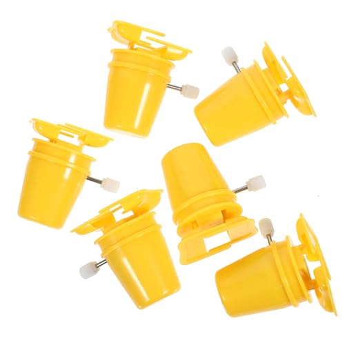 Supvox 6 Stück Teiliges DIY Mechanismus Ersatzteile für Aufziehbare Laufroboter Gelbe Mechanische Bauteile für Selbstgemachte Spielzeuge Langlebig und Wiederverwendbar von Supvox