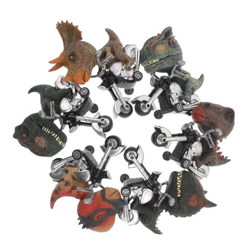Supvox 6 Stück Teiliges Dinosaurier Rückziehauto Set Dinosaurier Modellspielzeug Realistische Details Robust für Drinnen und Draußen Pädagogisch Fördernd Interaktives von Supvox