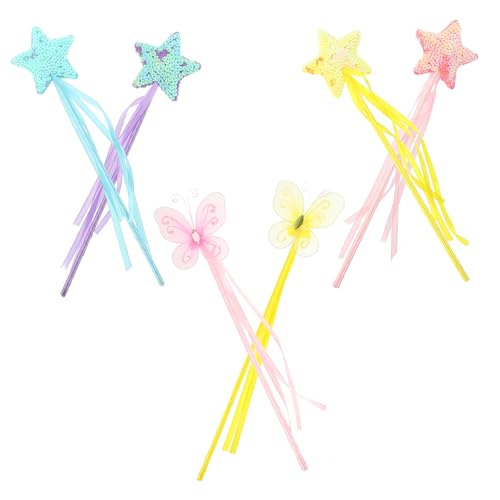 Supvox 6 Stück Teiliges Feenstab Bunte Feenstäbe in Gelb Violett und Blau Leicht und Griffig für Feen Prinzessinnenrollen bei Geburtstagsfeiern Halloween und Kostümpartys Supvox 6 Stück Teiliges Feenstab Bunte Feenstäbe in Gelb Violett und Blau Leicht und Griffig für Feen Prinzessinnenrollen bei Geburtstagsfeiern Halloween und Kostümpartys von Supvox